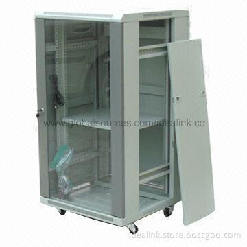 Server Rack with 1.5mm Front/Bottom Beam, Cold-rolled Steel Network Cabinet